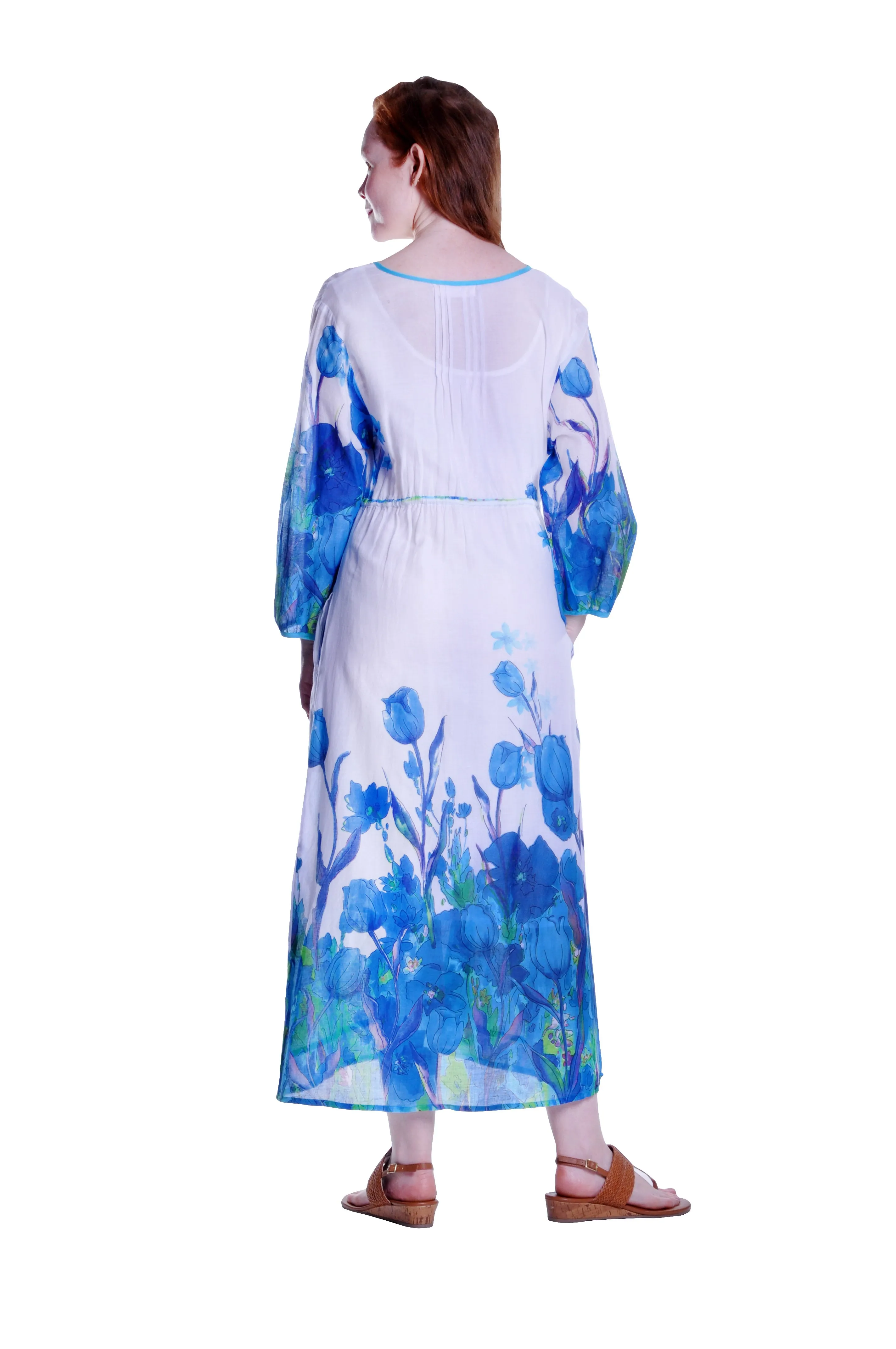 100% Cotton Floral Print Caftan