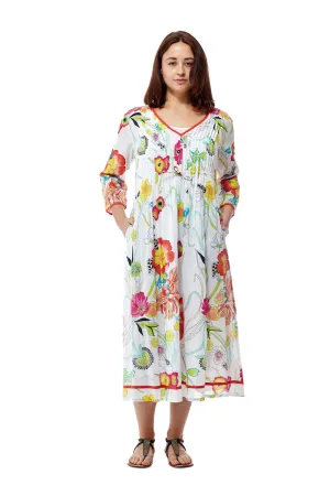 100% Cotton Floral Print Caftan