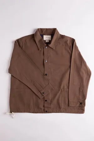 3013 Button Coach Jacket | Chocolate