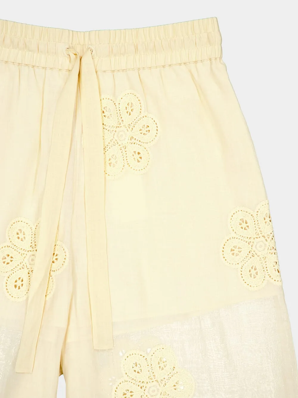 Acadian Embroidered Buttery Embroidered Trousers