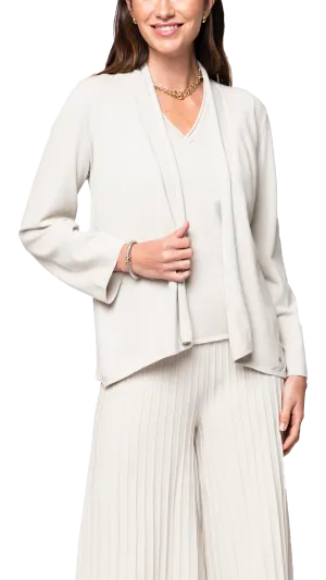 Amy Shawl Collar Cardigan - Beige