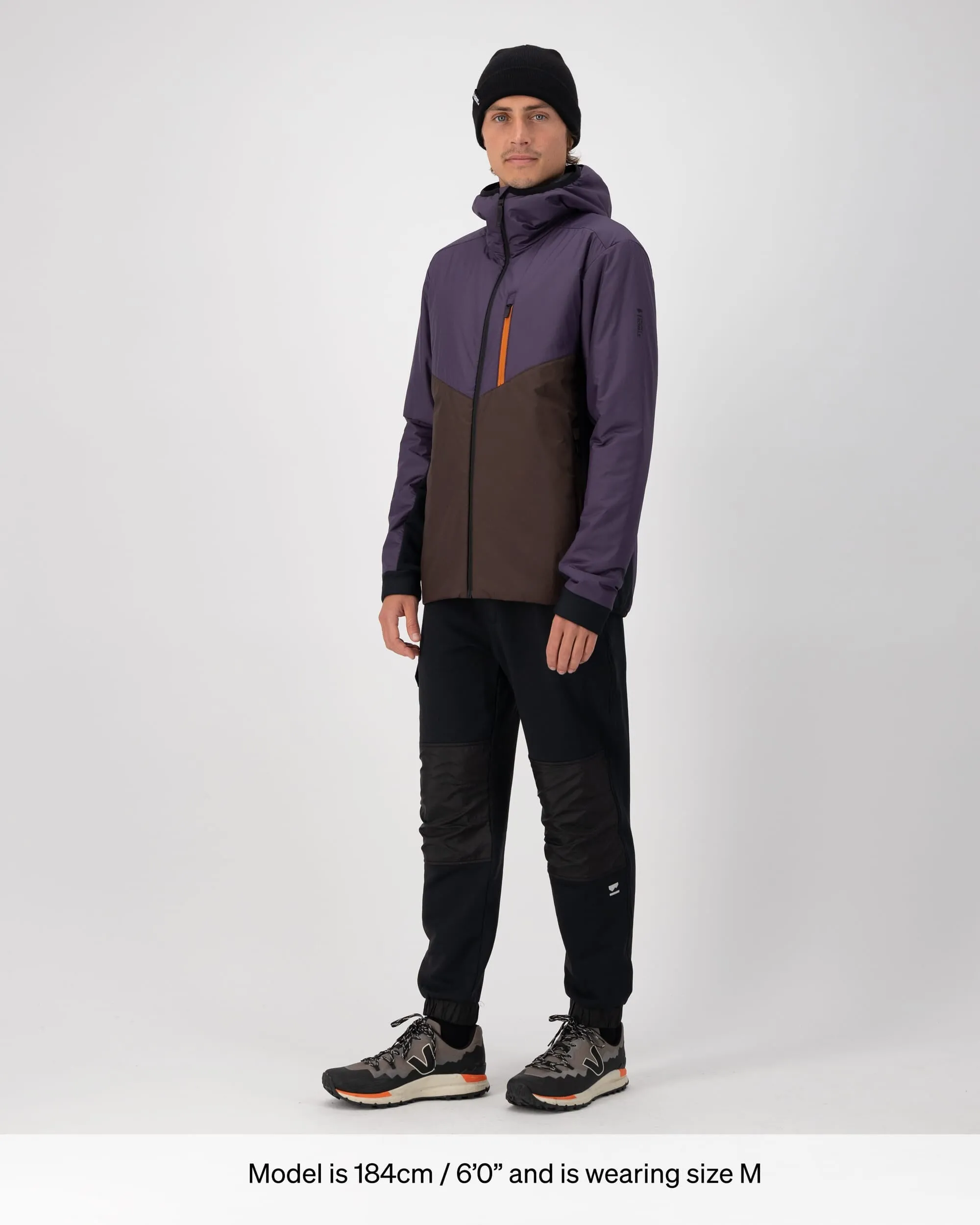 Arete Merino Insulated Hooded Jacket - Indigo / Cedar