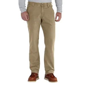 Carhartt Mens Rugged Flex Relaxed Fit Canvas Work Pant - Dark Khaki