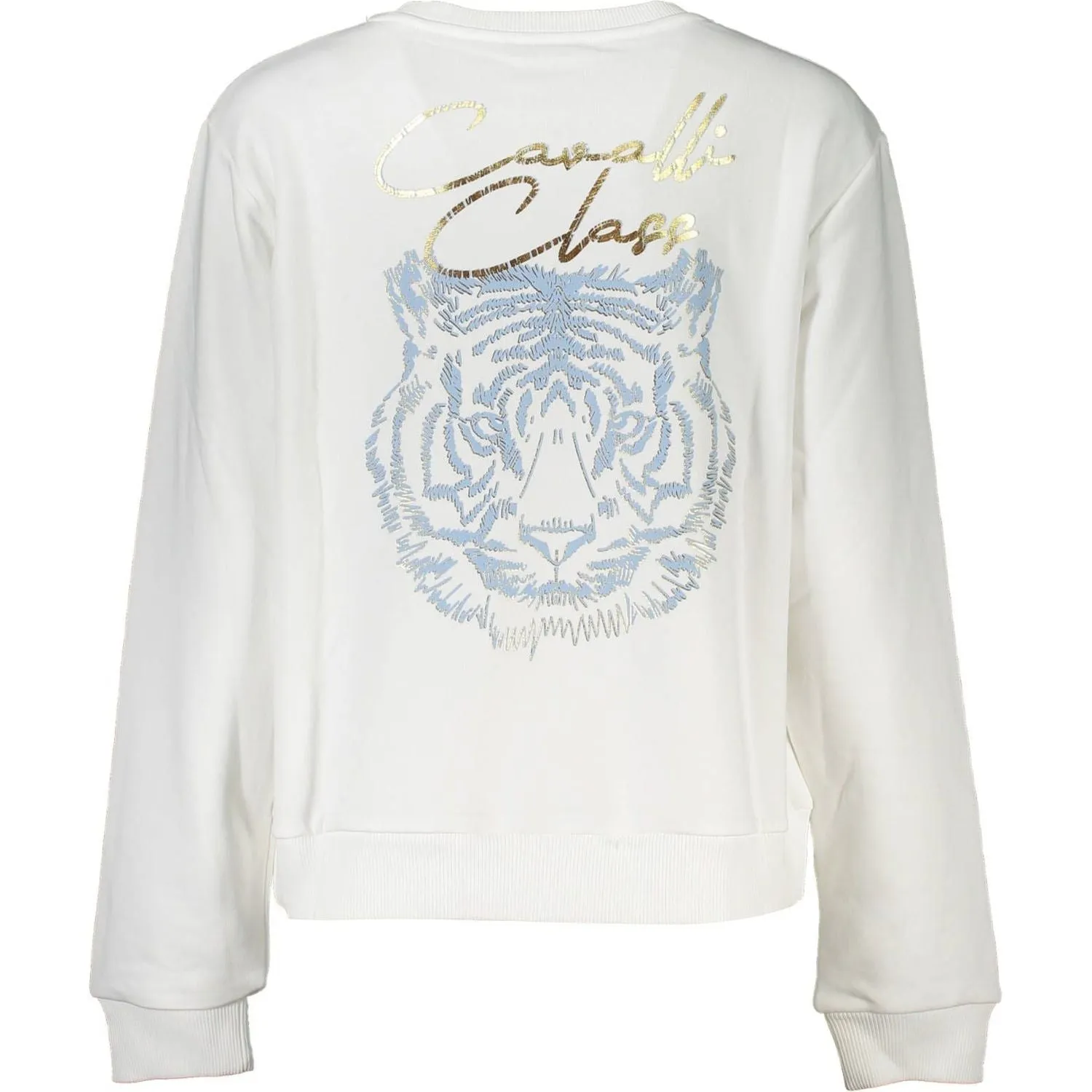 Cavalli Class White Cotton Women Sweater