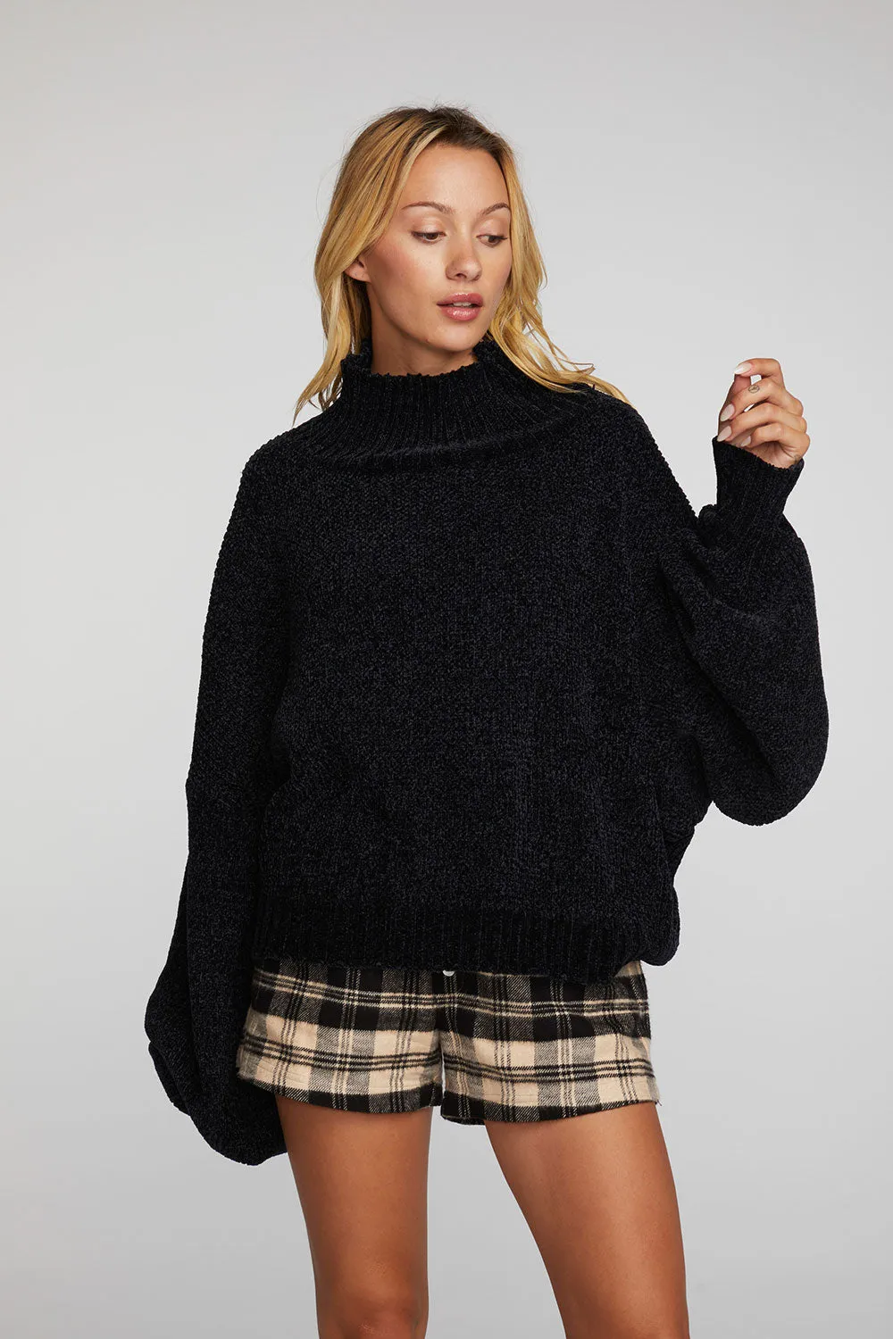 Chenille Sweater Knit Turtleneck