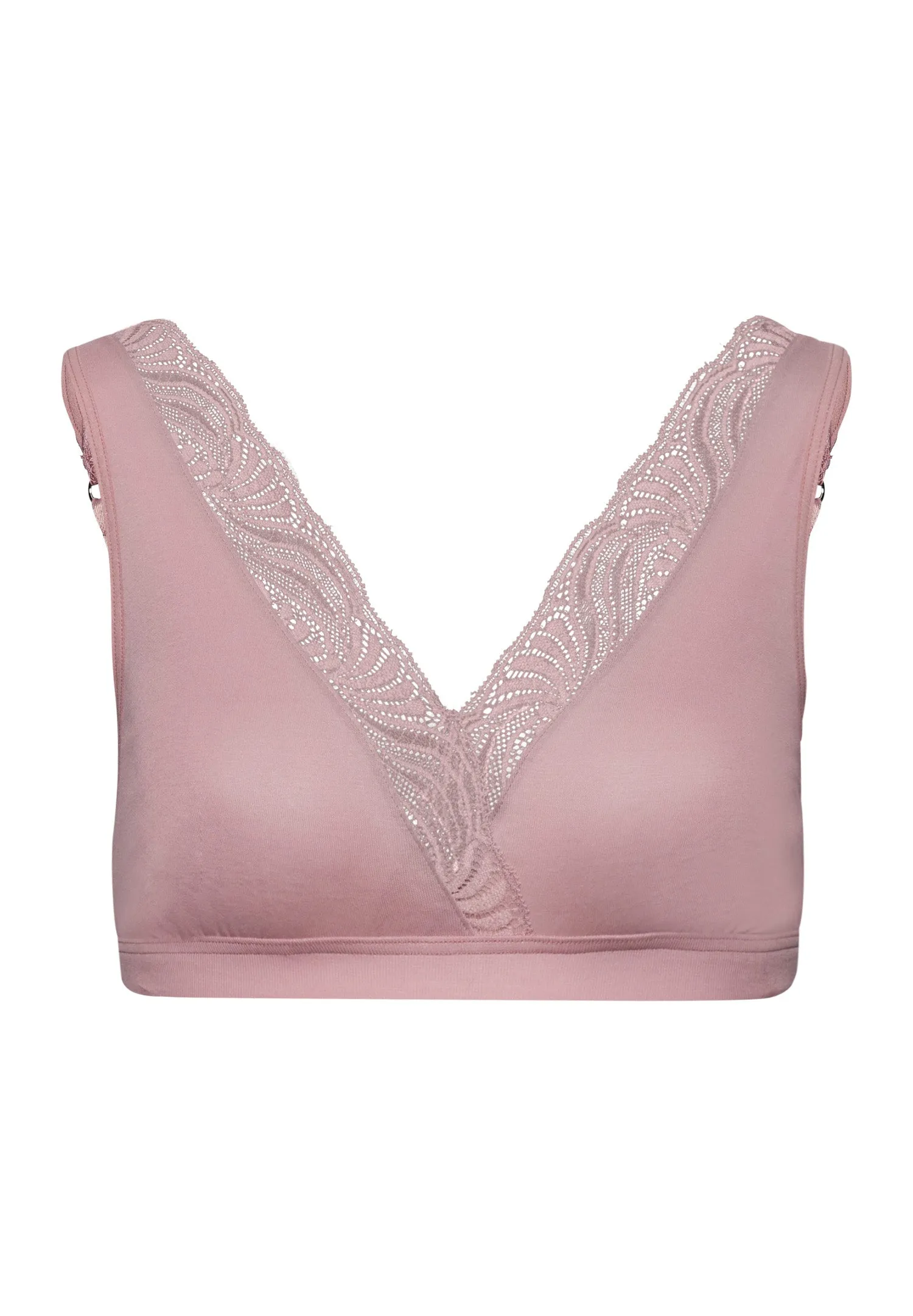 Cotton Delight Lace Trim Soft Cup Bra | Woodrose 71838-2312