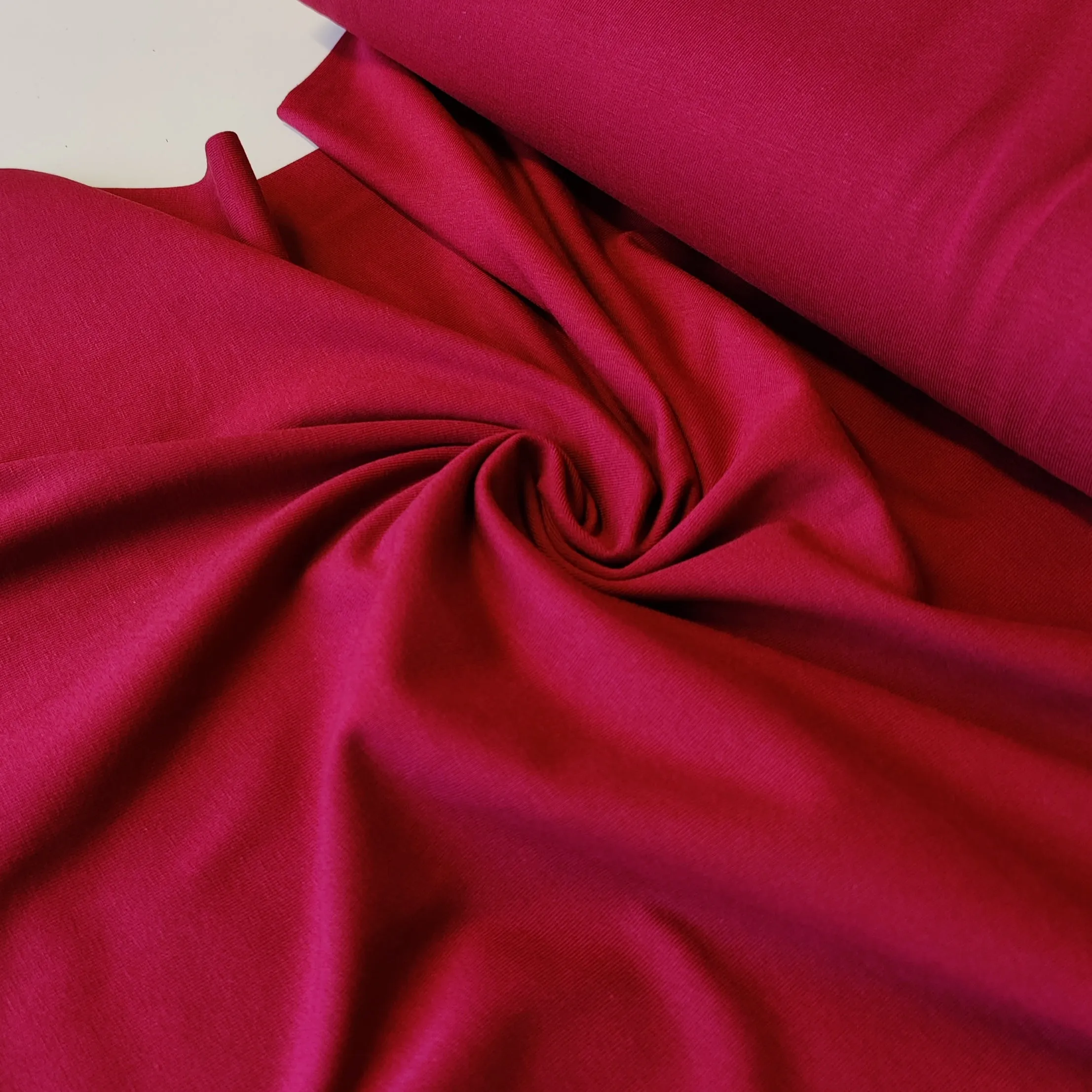 Cotton Jersey - Maria Burgundy