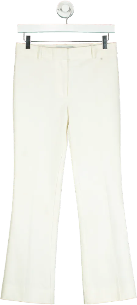 Derek Lam 10 Crosby White Flared Trousers UK 4