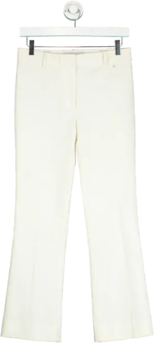 Derek Lam 10 Crosby White Flared Trousers UK 4