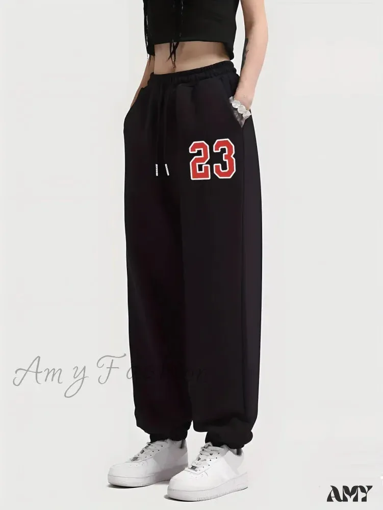 Elastic Waist Comfortable Drawstring Casual Female Pants