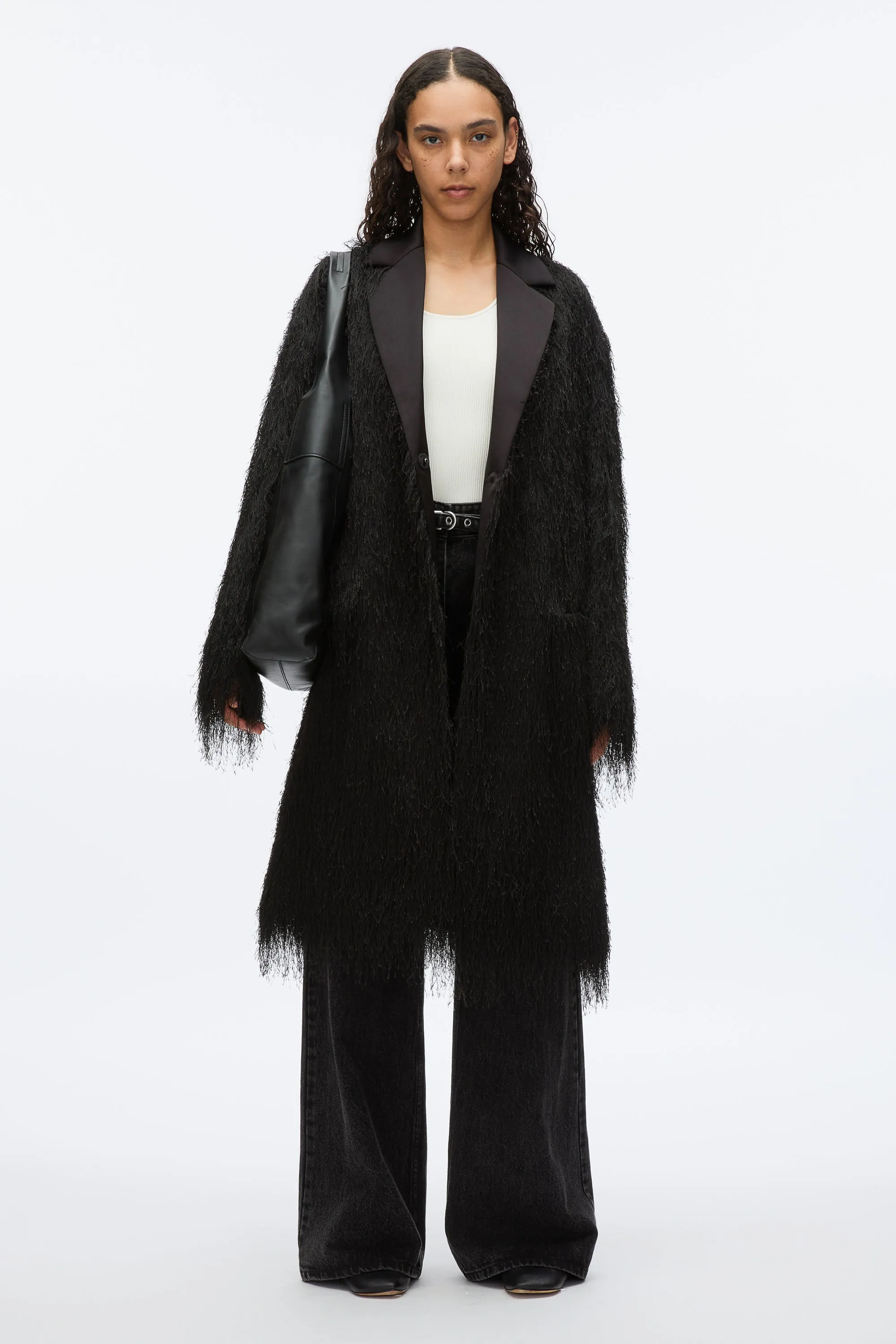 Fringe Tuxedo Coat