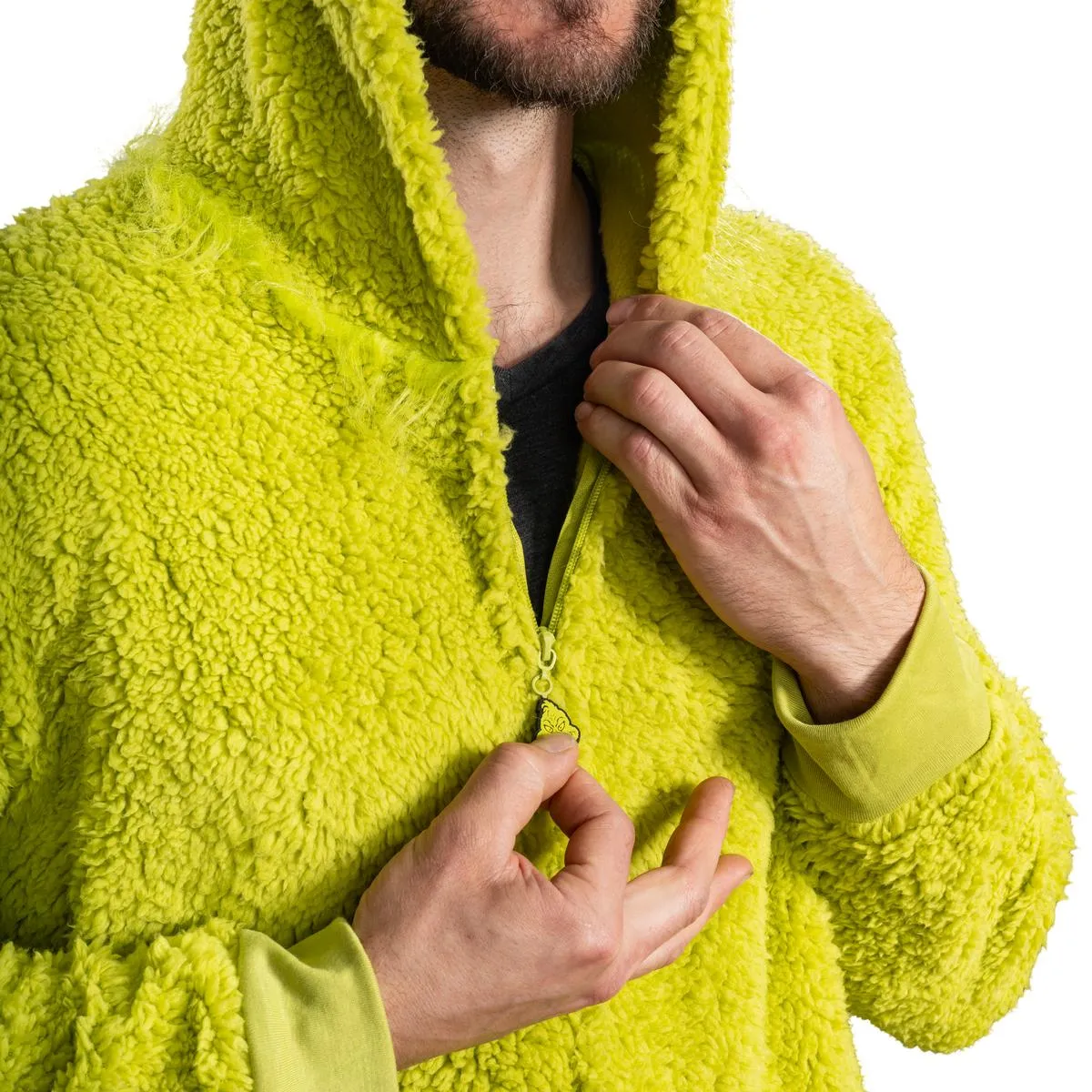 Grinch Sherpa Union Suit with Head Zipper