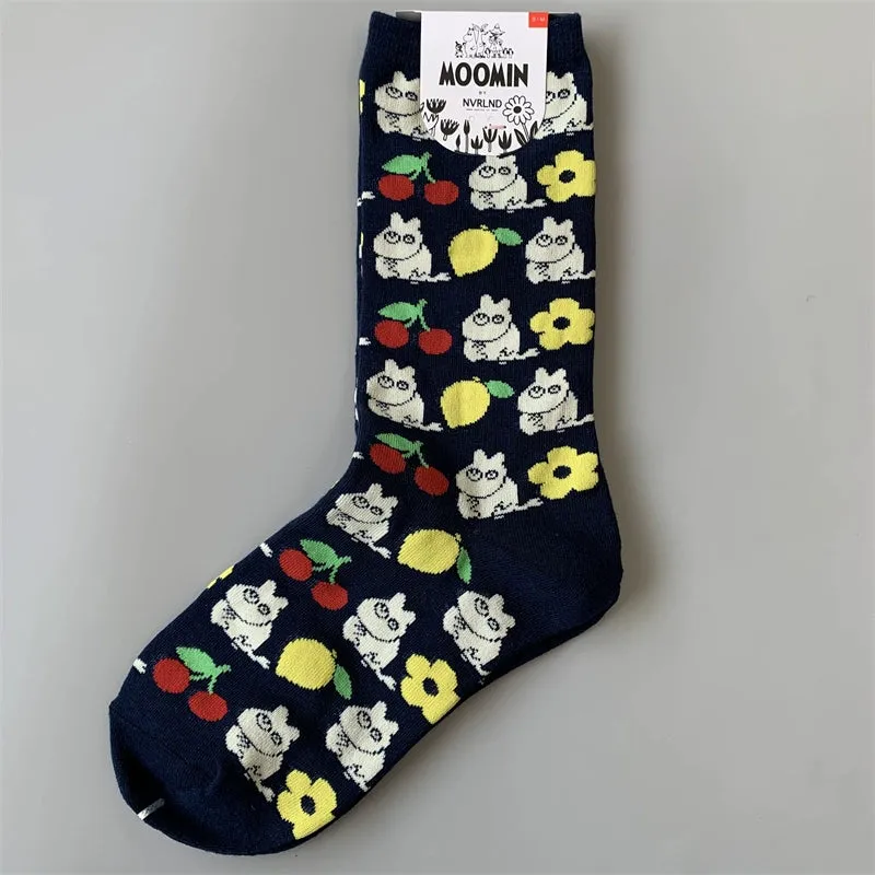 Happy Retro Trendy Cotton Mix Socks