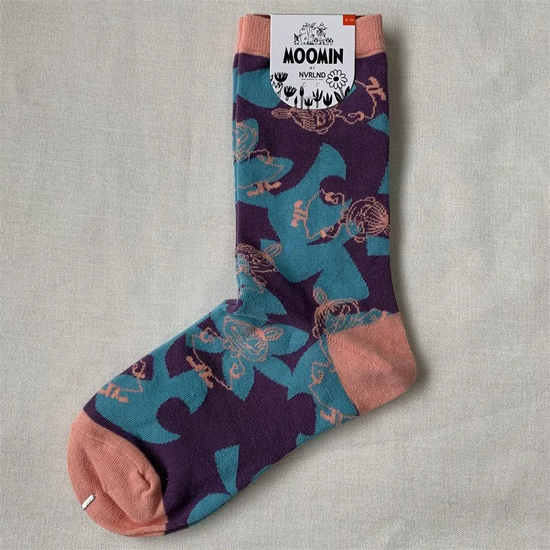 Happy Retro Trendy Cotton Mix Socks