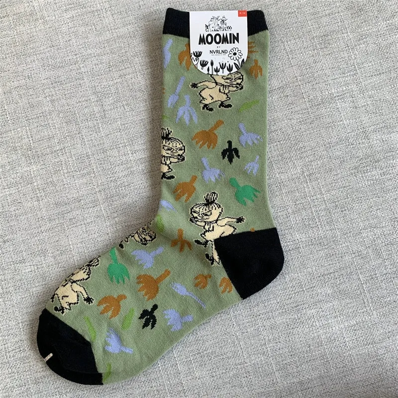 Happy Retro Trendy Cotton Mix Socks