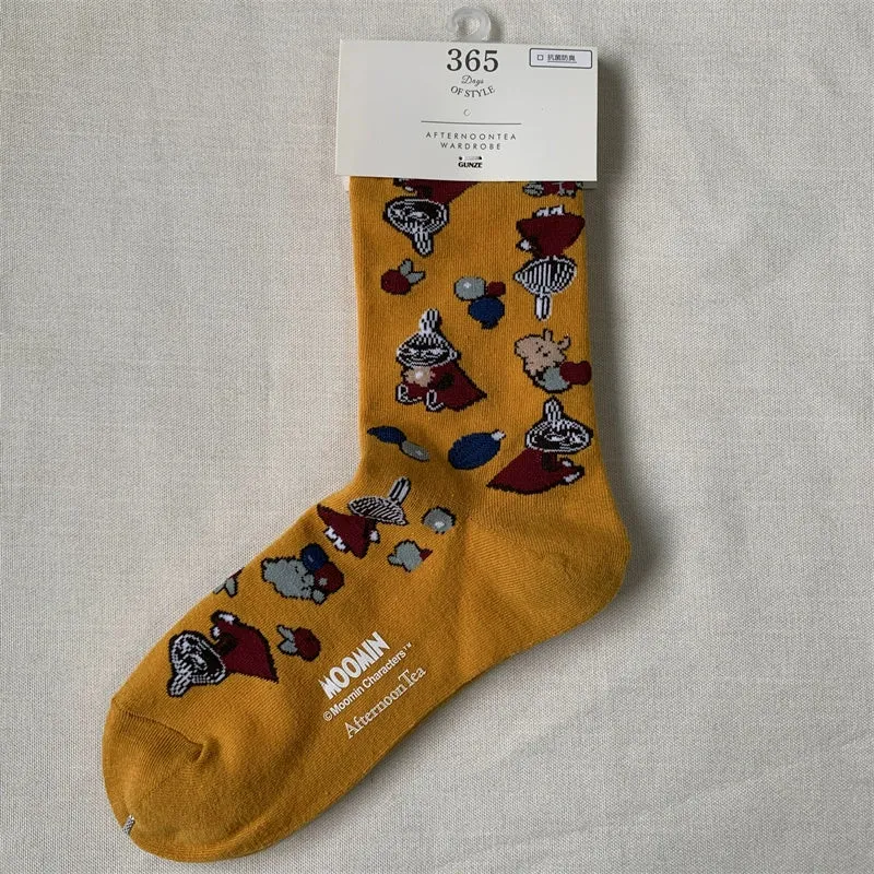 Happy Retro Trendy Cotton Mix Socks