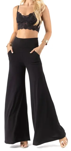 High Waist Plus Size Palazzo Pants WP1001