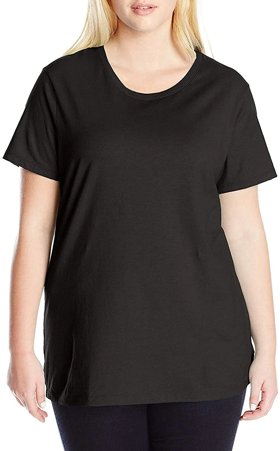 JUST MY SIZE Women's Plus-Size Short Sleeve Crew Neck Tee