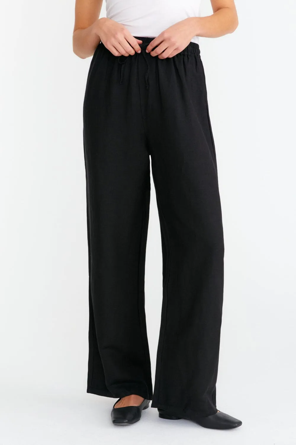 Loose Fit Long Linnen Trousers