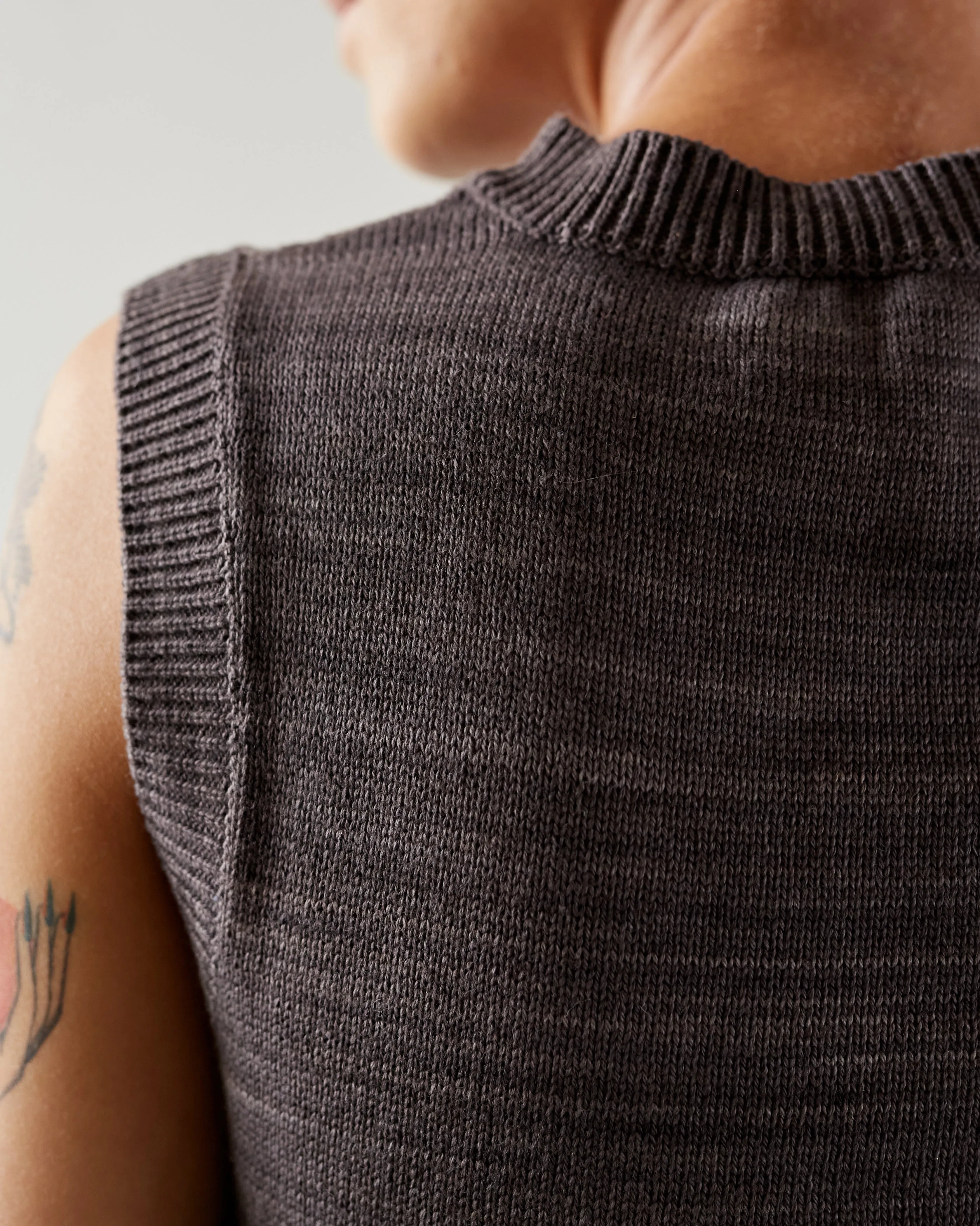 Maria Stanley Sweater Vest, Charcoal