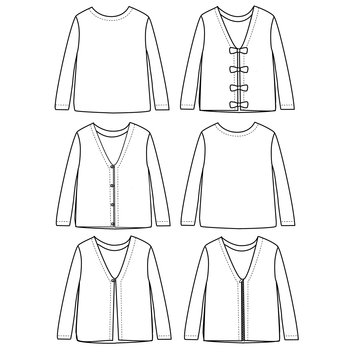 MASHA Mum cardigan/sweater - 34/46 - PDF Sewing Pattern