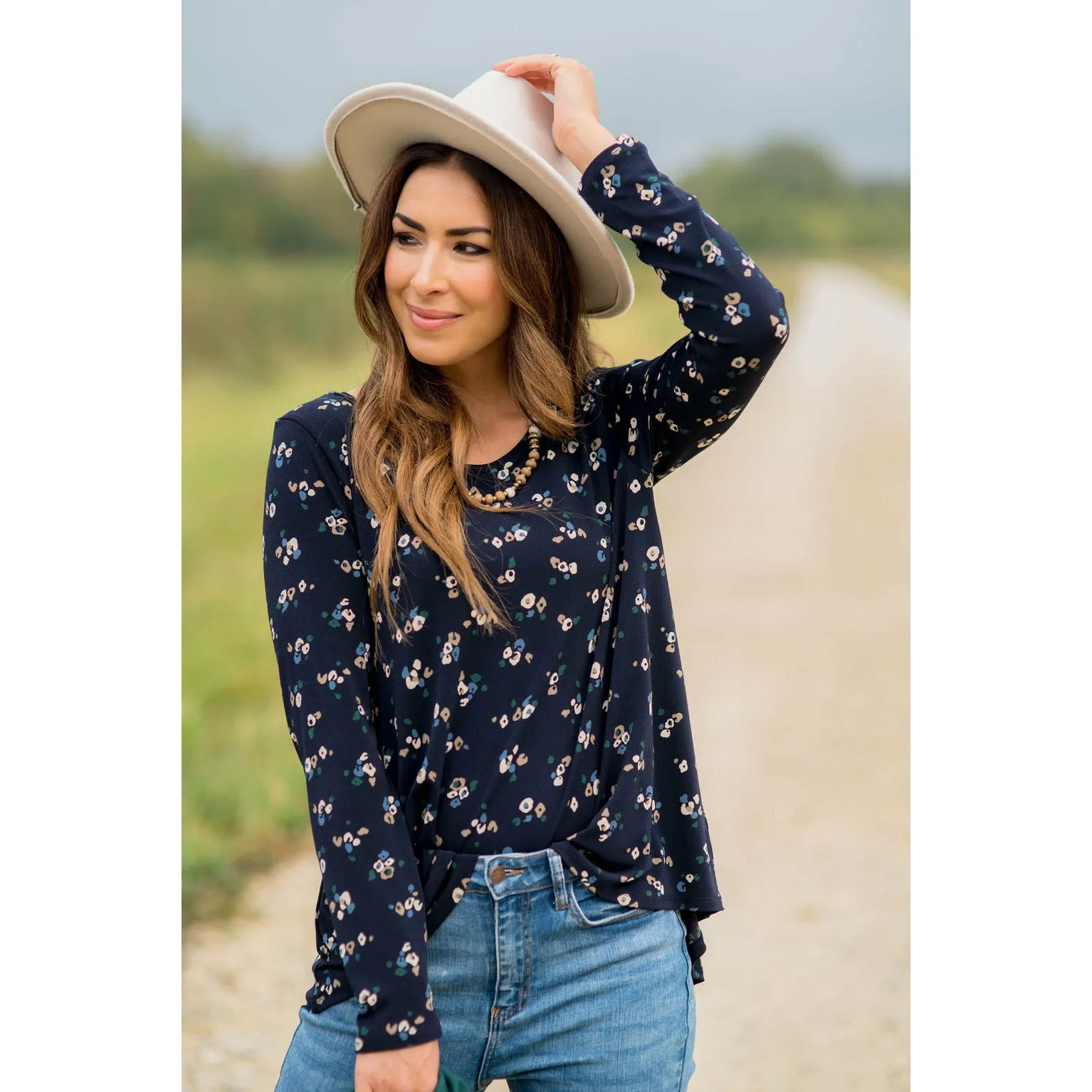 Mini Floral Long Sleeve Tee