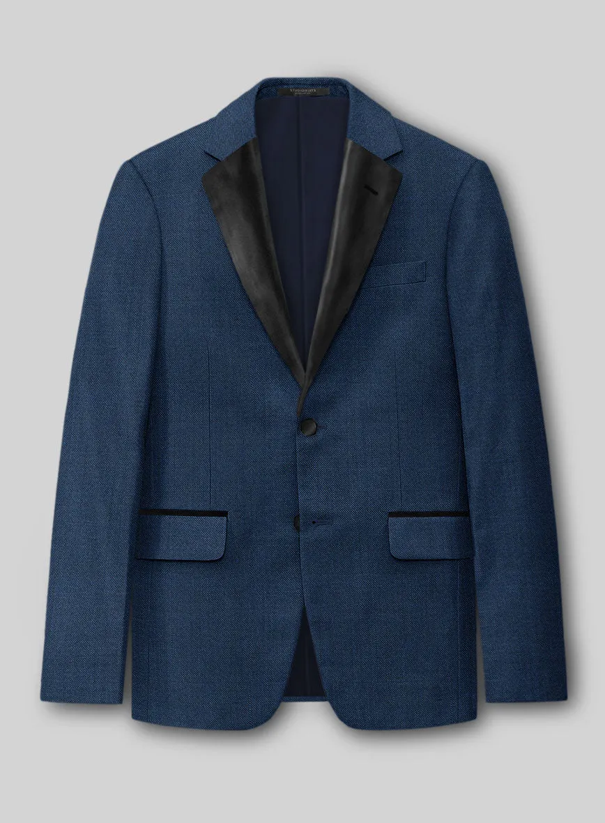 Napolean Spring Royal Blue Wool Tuxedo Jacket