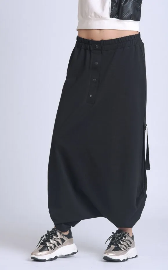 Plus Size Black Skirt Pants