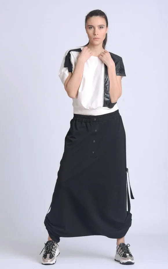 Plus Size Black Skirt Pants