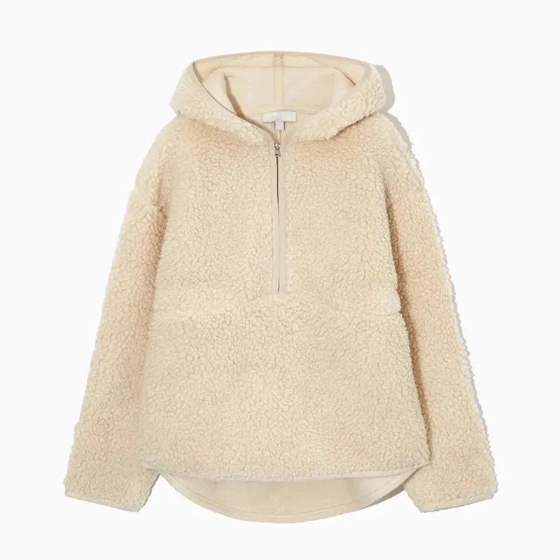 Pre Order:  Hooded Brushed Loose Sweater