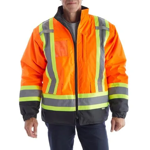 Terra Hi-Vis 7 in 1 System Winter Work Jacket - 116501 Orange