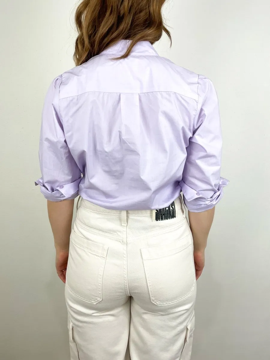 The Puff Shirt Paper Cotton Solids in Light Lavender