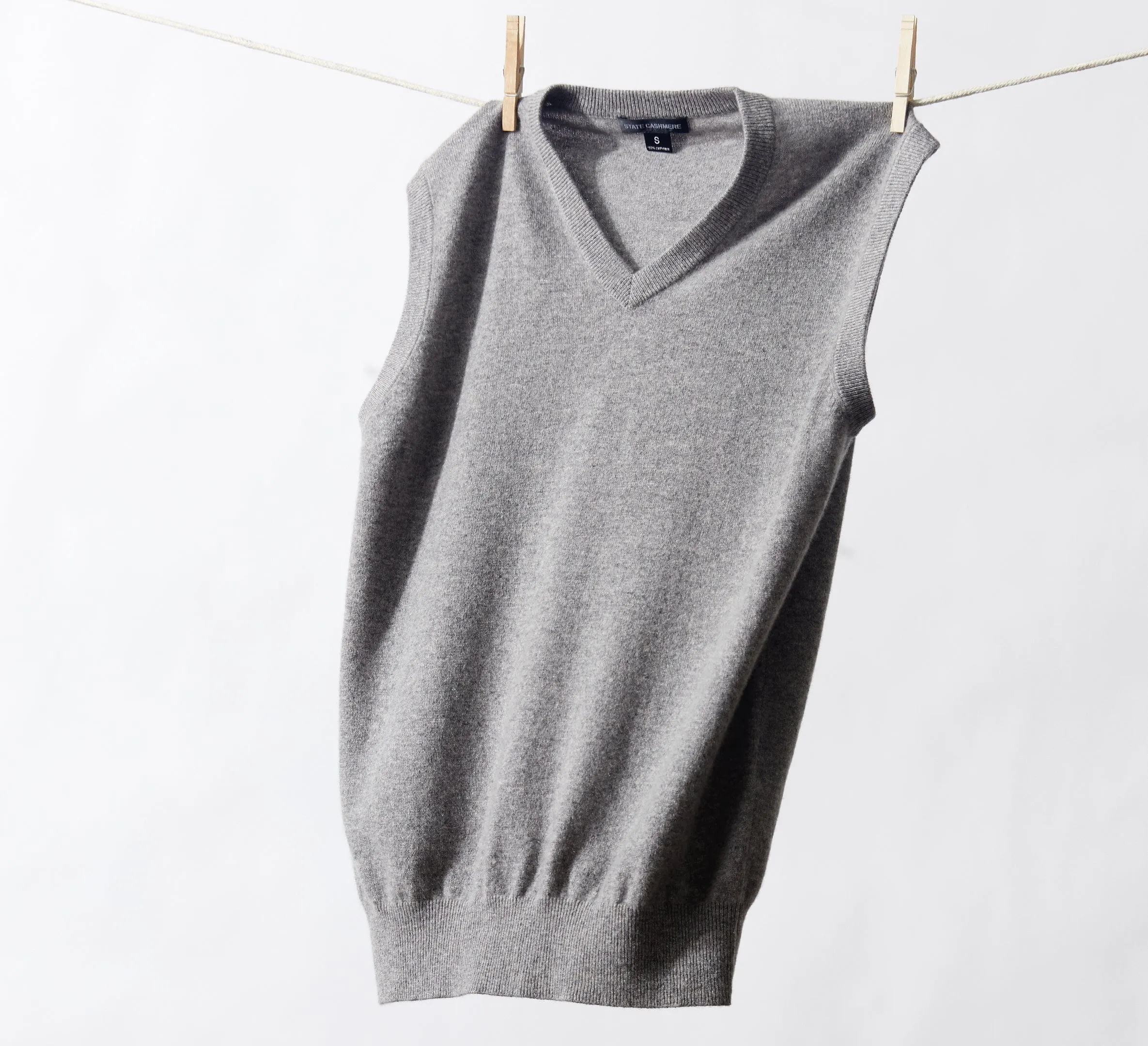 The V-Neck Basic Vest Cashmere Sweater