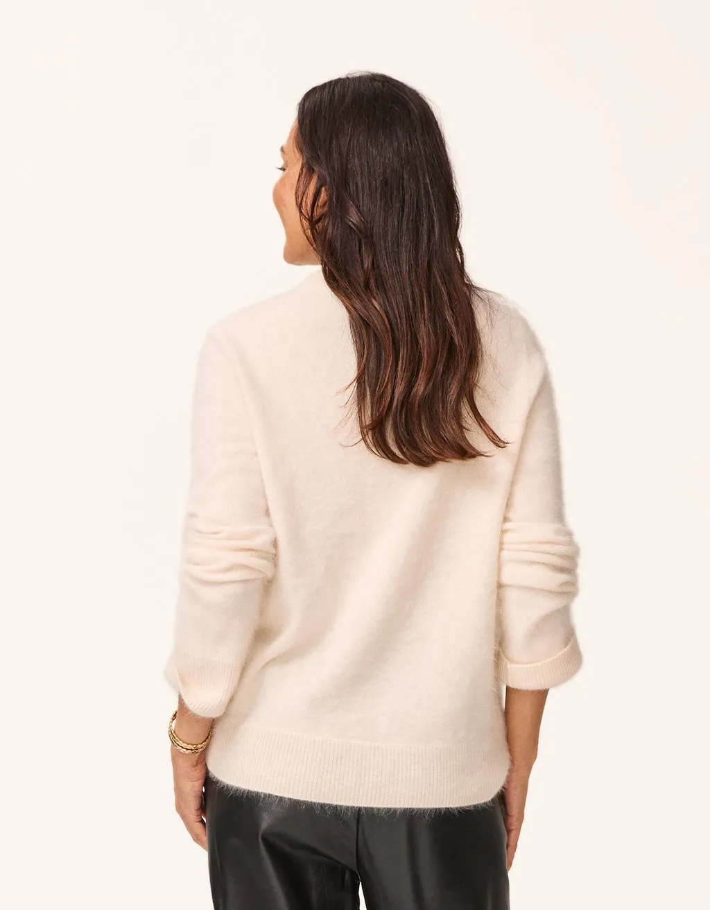 unsubscribed brushed cashmere crewneck sweater