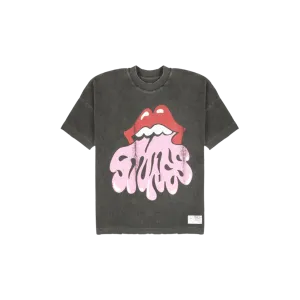 Vintage Wash Stones Mouth Logo T-Shirt