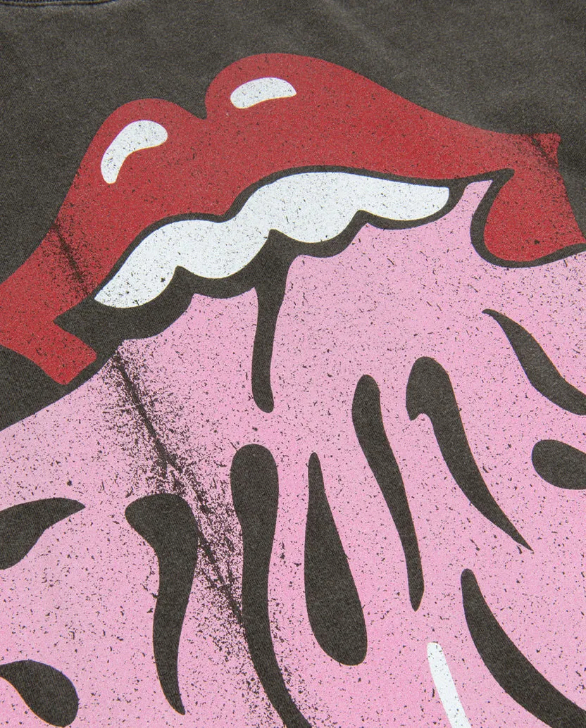 Vintage Wash Stones Mouth Logo T-Shirt