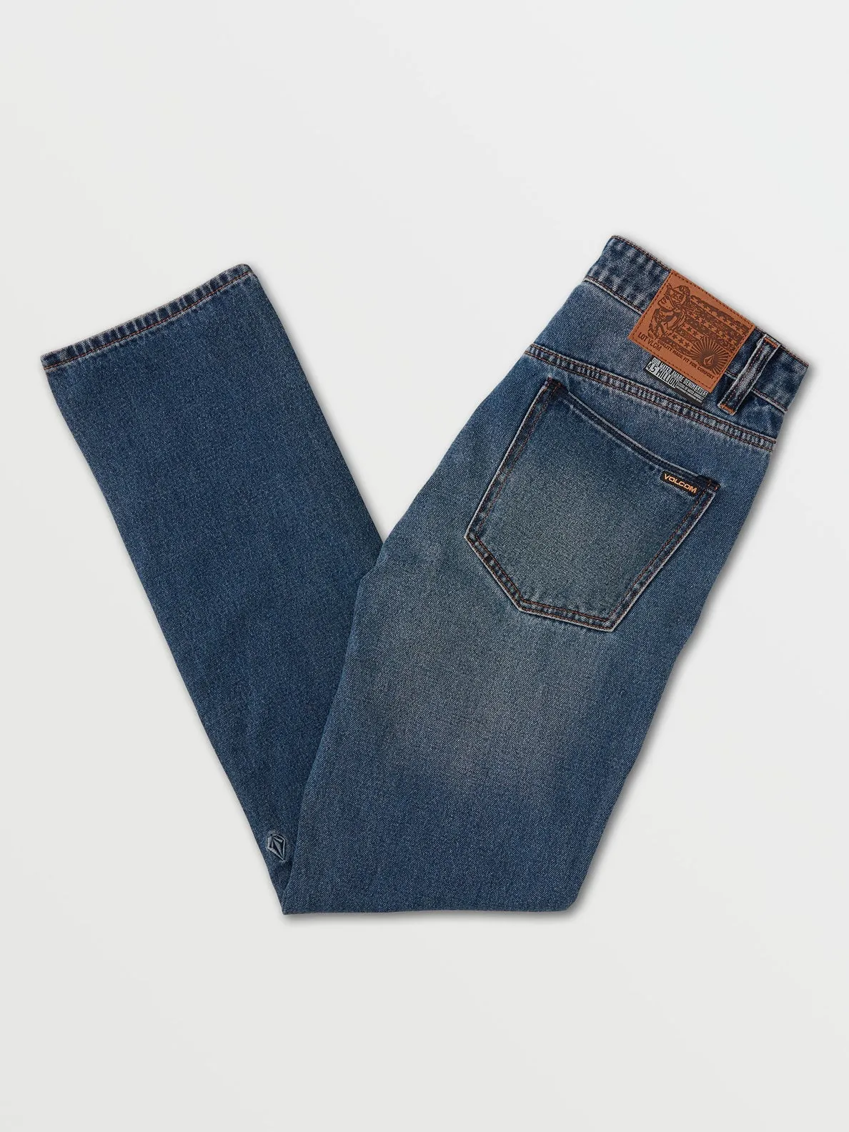 Volcom Vorta Slim Fit Jeans - Middle Broken Blue