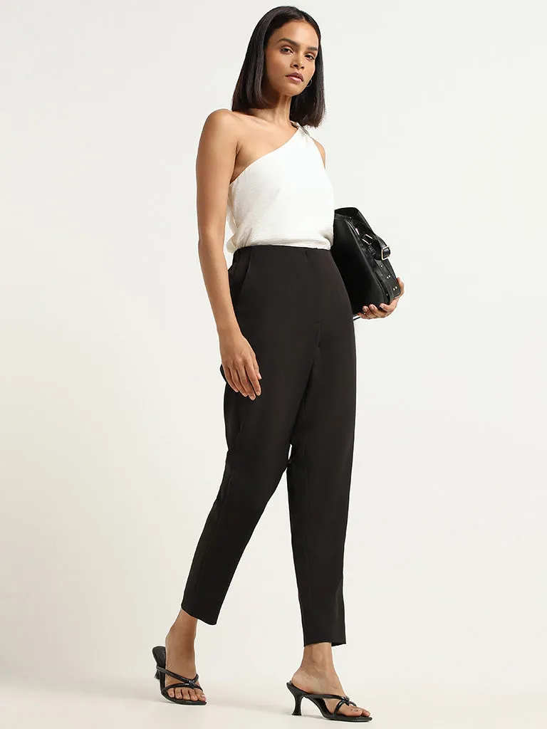 Wardrobe Plain Black Trousers