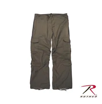 Women's Vintage Style Paratrooper Fatigue Pants