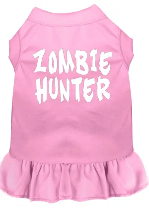 Zombie Hunter Screen Print Dress Light Pink Xxl (18)